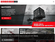 Tablet Screenshot of matexpo.com